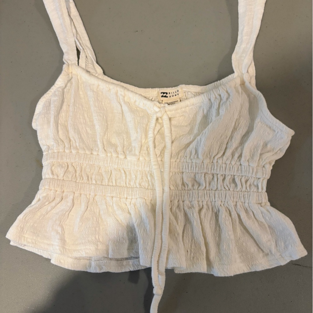 Billabong Ivory Smocked Top